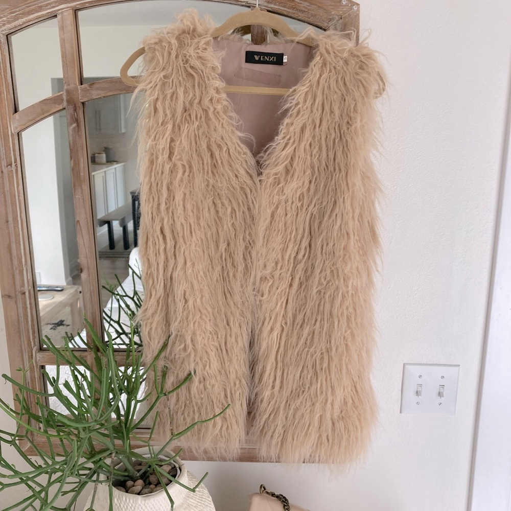 Vegan Fur tunic style Vest